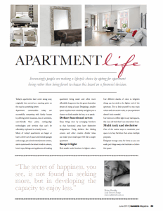Apartment life article